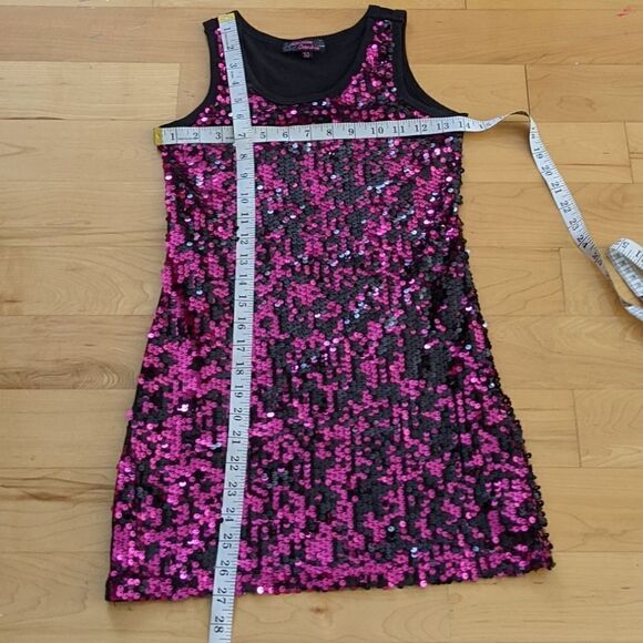 Pink sequin camisole tank top size 10 @C - Picture 2 of 8